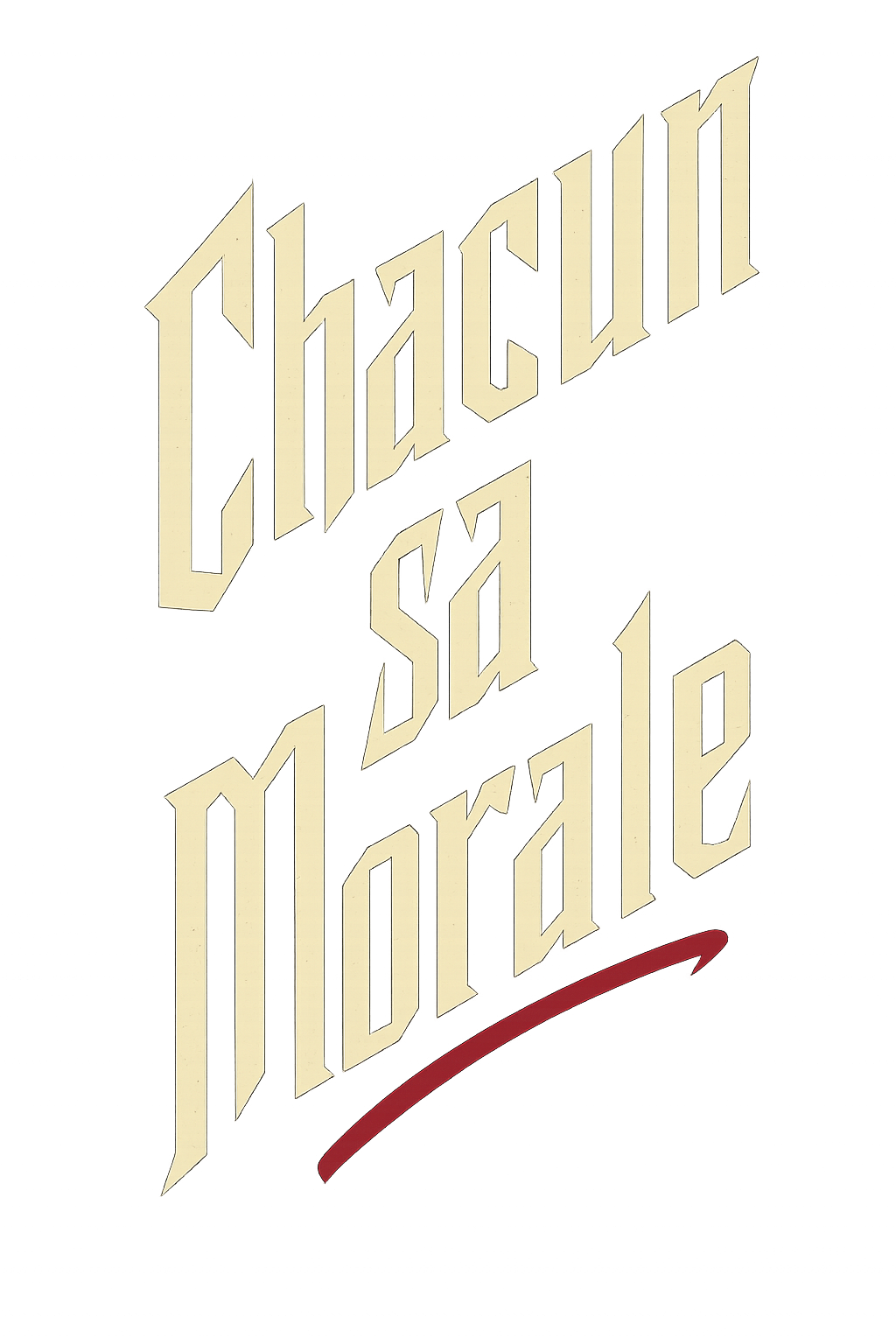 Illustration street-art “Chacun sa Morale”.